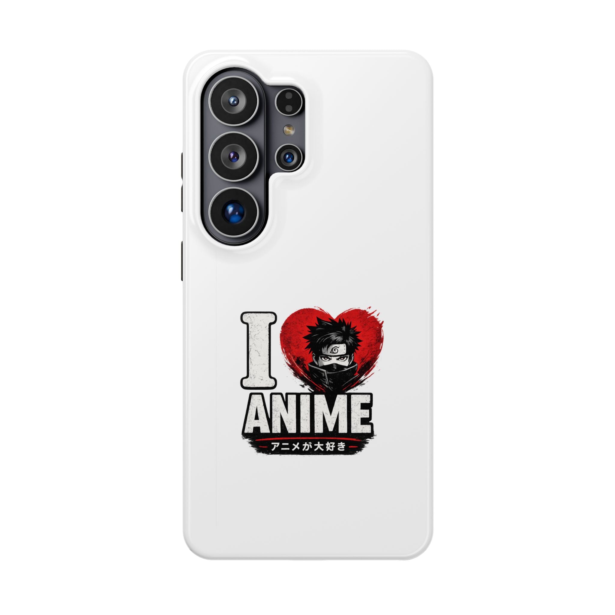 I Love Anime Magnetic Impact Case — Shockproof Phone Cover with Heart Graphic