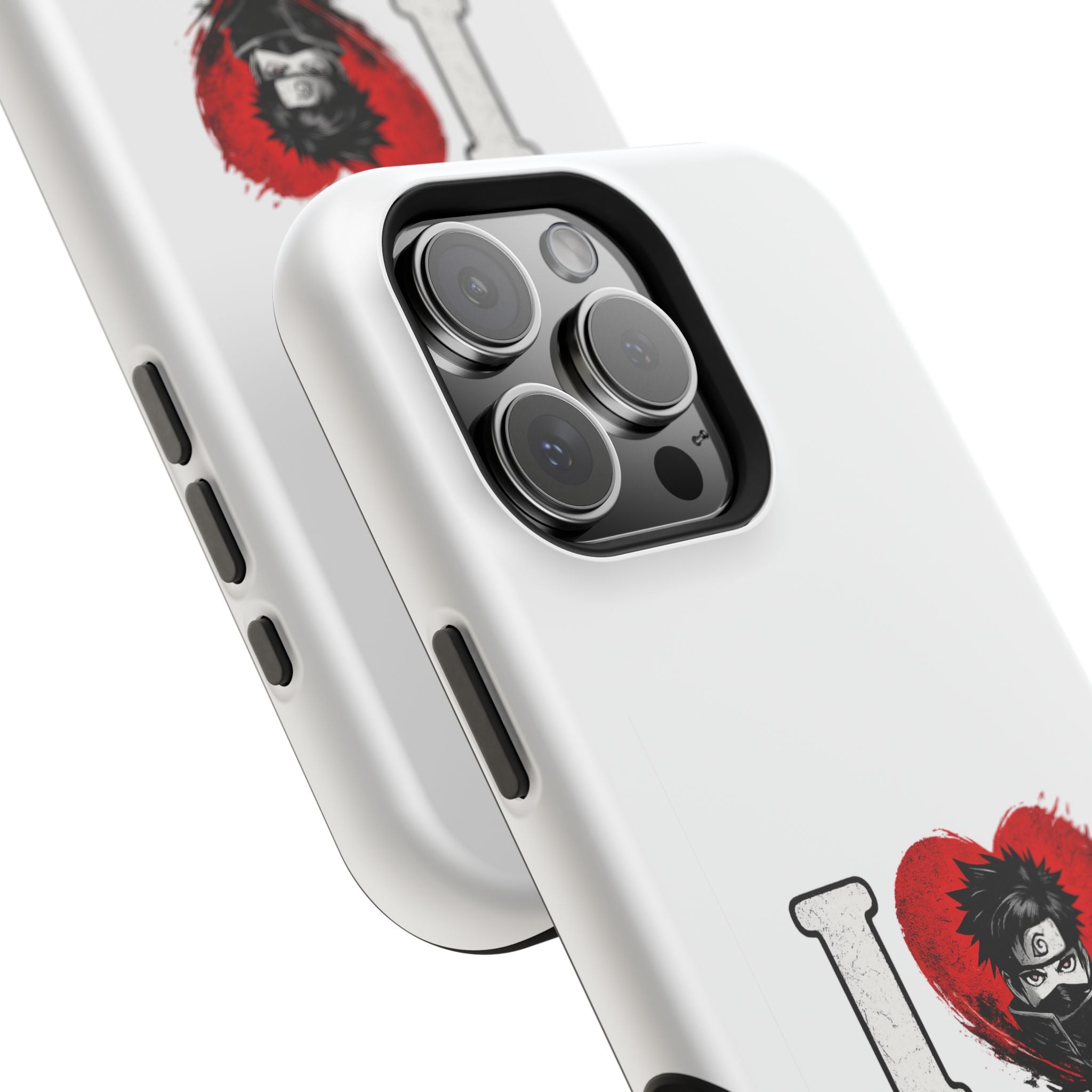 I Love Anime Magnetic Impact Case — Shockproof Phone Cover with Heart Graphic