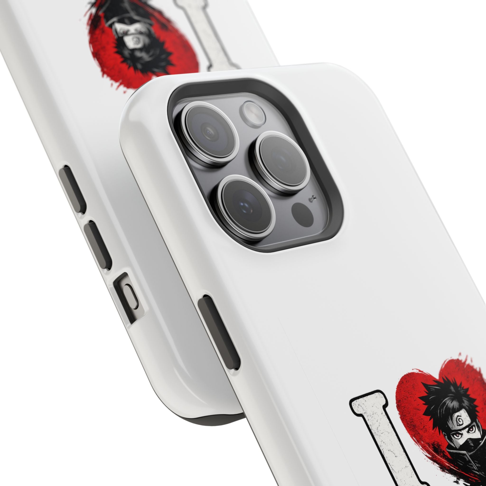 I Love Anime Magnetic Impact Case — Shockproof Phone Cover with Heart Graphic