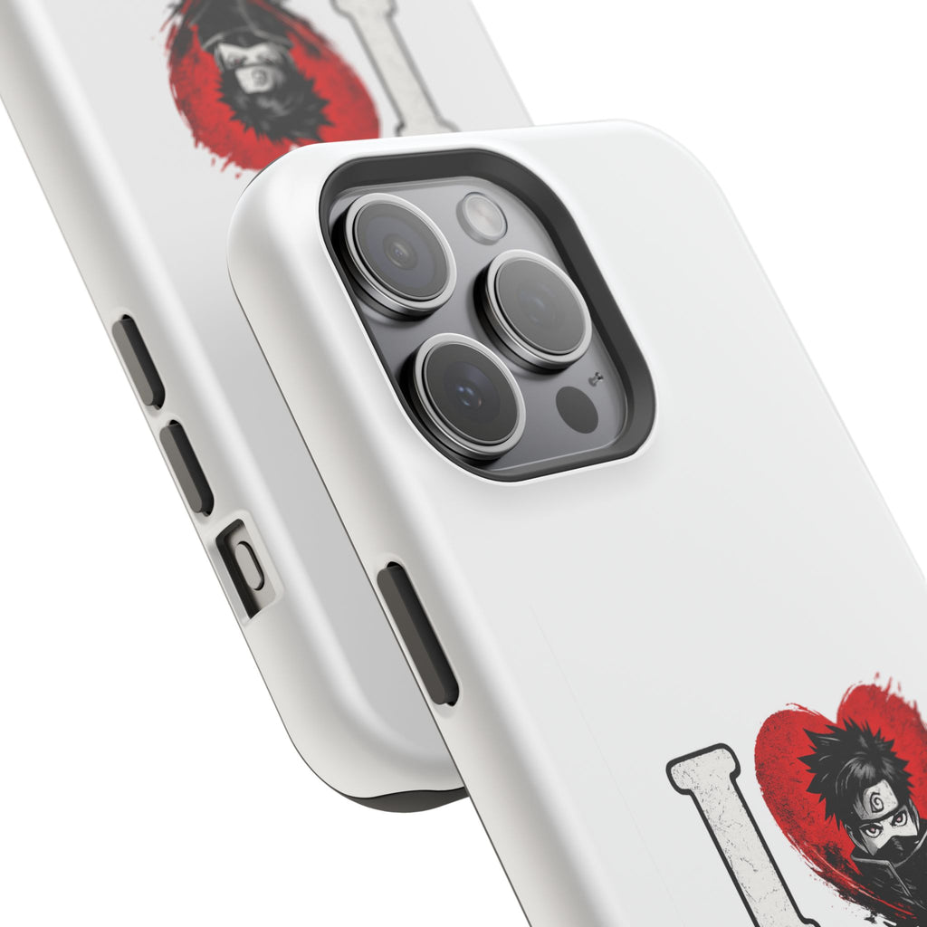 I Love Anime Magnetic Impact Case — Shockproof Phone Cover with Heart Graphic