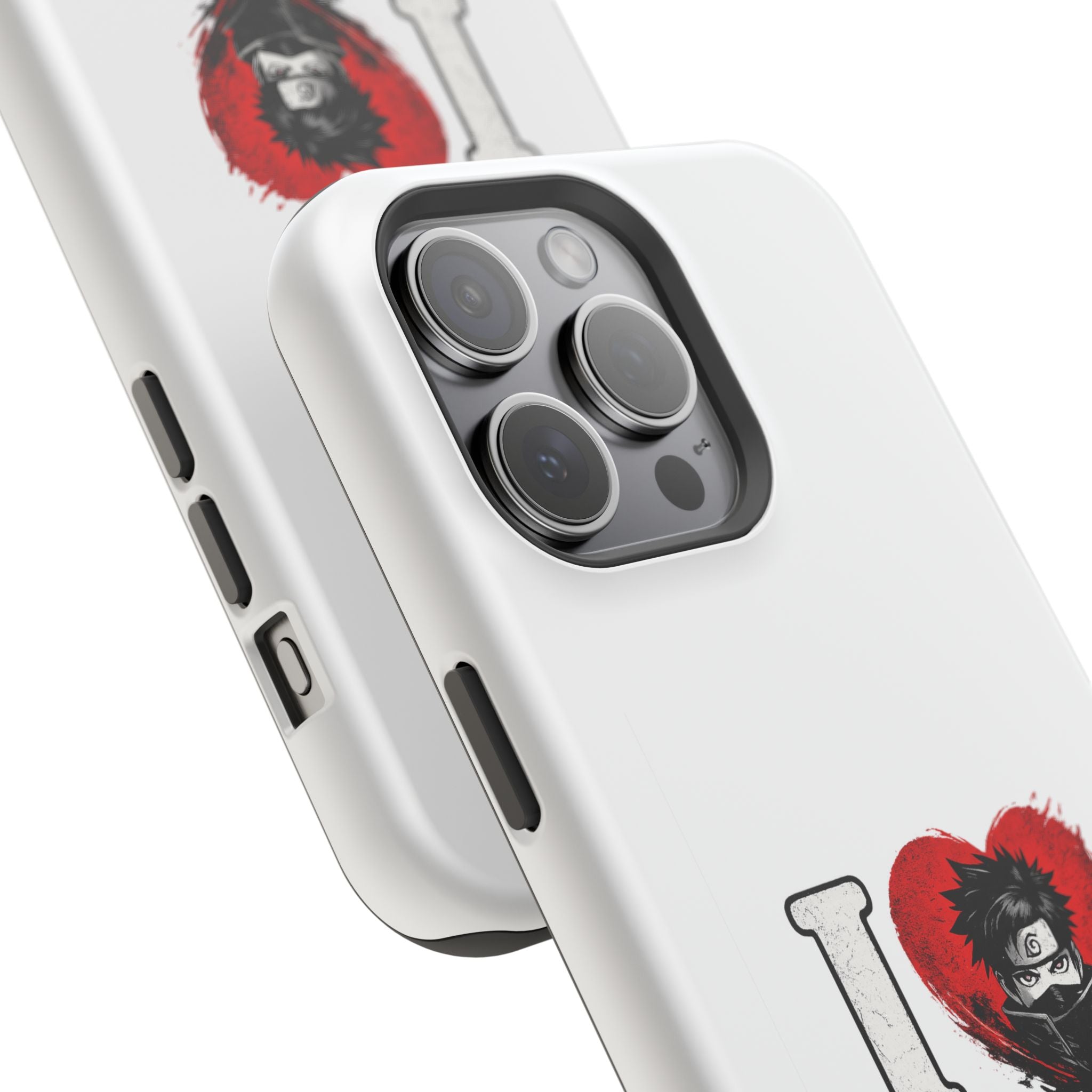 I Love Anime Magnetic Impact Case — Shockproof Phone Cover with Heart Graphic